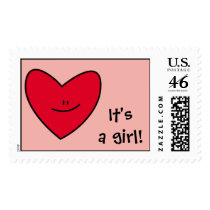 It's a girl! stamps