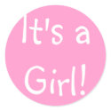 It's a Girl! stickers