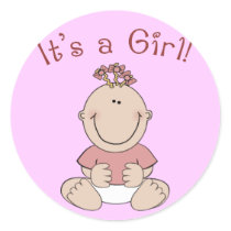 "It's a Girl!" Stickers