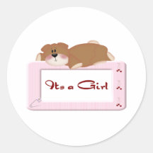 its a girl sticker