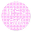 Its a girl stickers by SayItNow Its a girl stickers