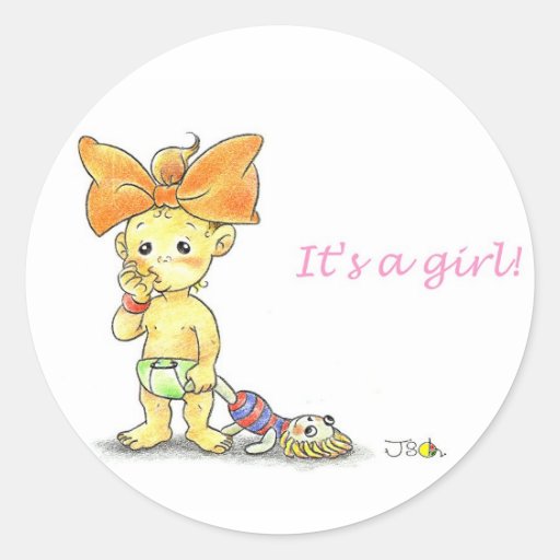 It's a girl! stickers