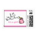 It's a girl - Stork stamp