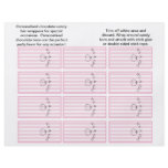 It's A Girl Striped Candybar Wrapper Custom Flyer