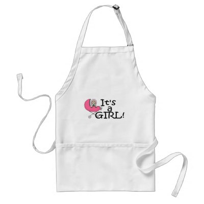 It's A Girl (Stroller) Apron by CelebrationZazzle