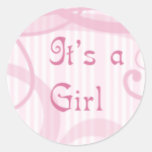 It's a girl -swirly stickers
