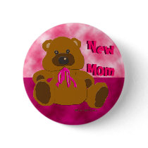 "It's a Girl" Teddy Bear Collection buttons