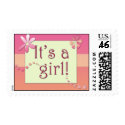 It's a girl! Yeah! postage by aslentz It's a girl! Yeah! postage