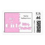 It's a Girl You're Invited to a Baby Shower Stamp