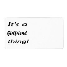 It's a Girlfriend thing! Custom Shipping Labels