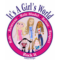 It's A Girls World Rock It Ringer T-Shirt