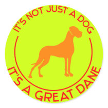 es ist eine Deutsche Dogge sticker