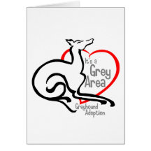 It's a Grey Area Logo Greeting Card