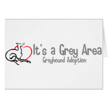It's a Grey Area Logo - Wide Greeting Cards