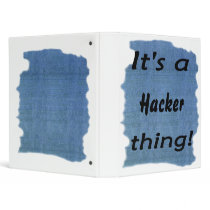 It's a Hacker thing! Vinyl Binder