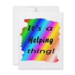 It's a helping thing custom announcement
