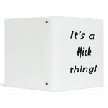 It's a hick thing! vinyl binders