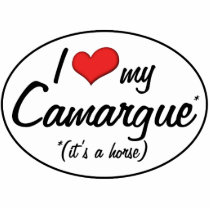 It's a Horse! I Love My Camargue Photo Cut Out