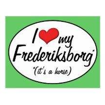 It's a Horse! I Love My Frederiksborg Post Cards