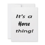 It's a horse thing! invitations