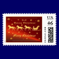 It's A Horsey Christmas Postage postage by Lotacats It's A Horsey Christmas Postage postage