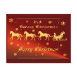 It's A Horsey Christmas Postcard