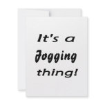It's a jogging thing! invitations