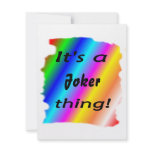 It's a Joker thing! Invitations