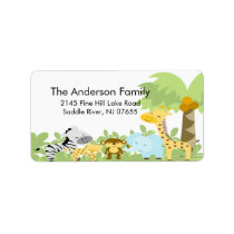 It's A Jungle Address Label