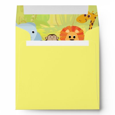 It's A Jungle Baby Shower Envelopes