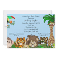 It's A Jungle Baby Shower invitation