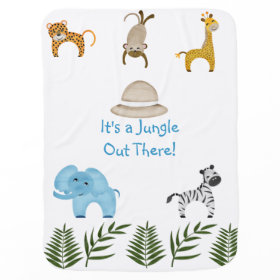 It's a Jungle Out There! Receiving Blankets