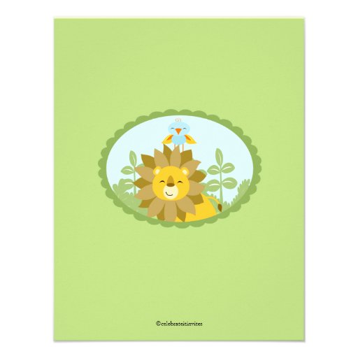 It's A Jungle Thank You Custom Invitations