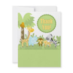 It's A Jungle Thank You Custom Invitations