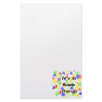 It's a Karaoke thing! Custom Stationery