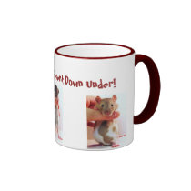 It's a little different Down Under Rattie mugs