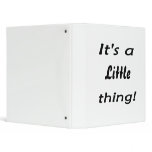 It's a little thing! 3 ring binder