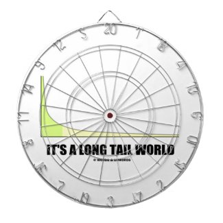 It's A Long Tail World Power Law Graph Humor Dartboards