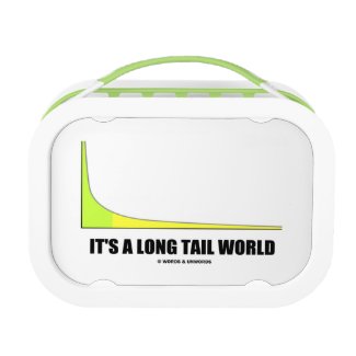 It's A Long Tail World Power Law Graph Humor Lunchboxes