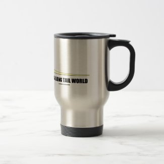 It's A Long Tail World Power Law Graph Humor Mugs