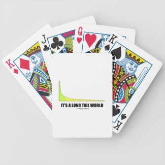 It's A Long Tail World Power Law Graph Humor Bicycle Poker Cards