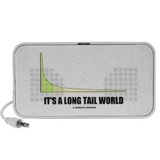It's A Long Tail World Power Law Graph Humor Travel Speaker