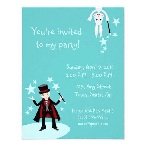 It's a Magician party time invitation!