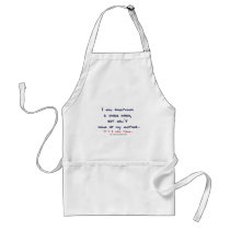 It's a man thing: hang sheetrock, not clothes aprons
