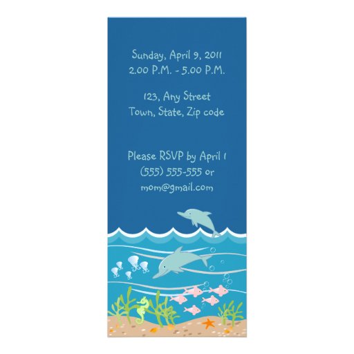 It's a Mermaid party time invitation!