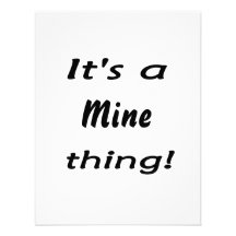It's a mine thing! custom invitation