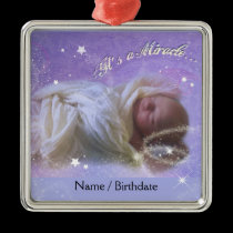 It's a Miracle Baby ornaments