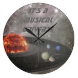 It's a Musical Universe Round Wall Clocks