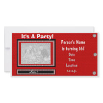It's A Party Photo Invitation Template photo cards by Dmargie1029 It's A Party Photo Invitation Template photo cards