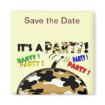 It's a Party Save the Date Refrigerator Magnets